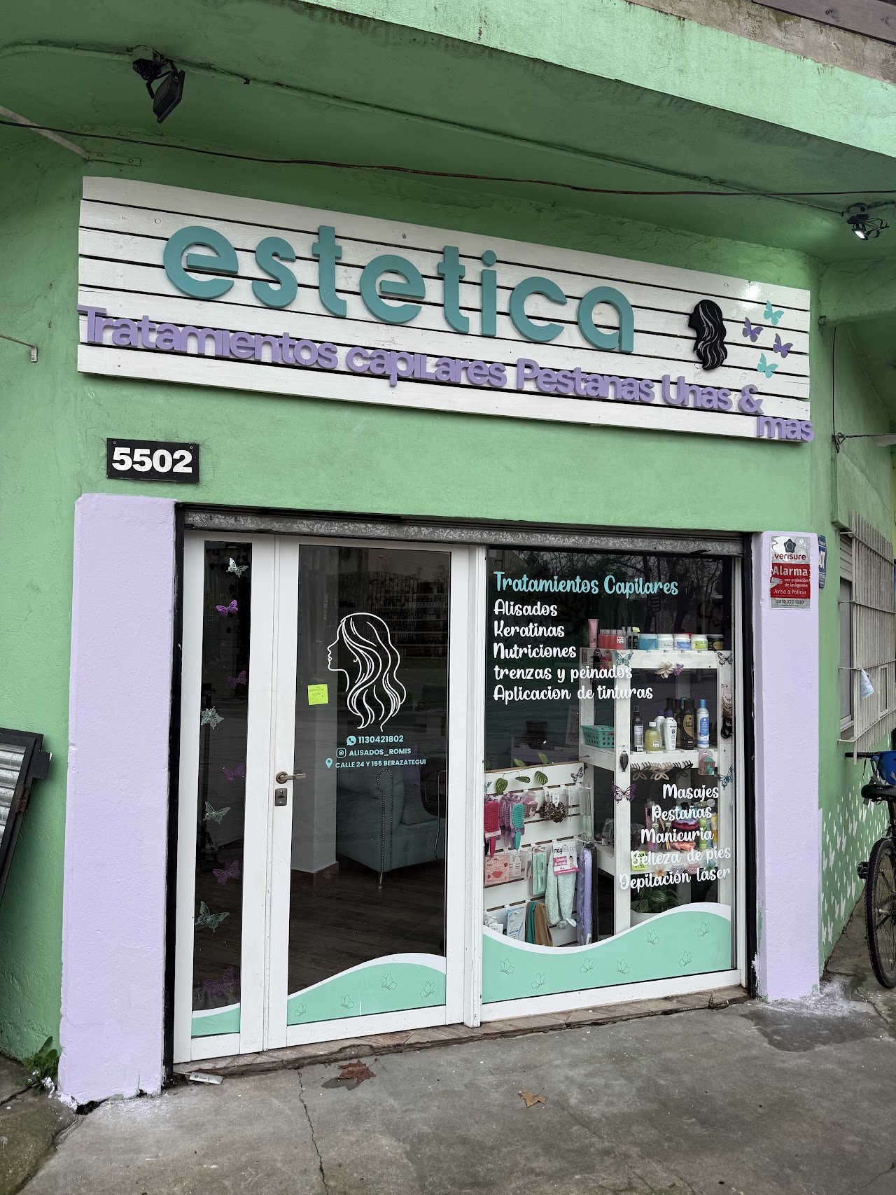 Fachada de Estética R & S en Berazategui